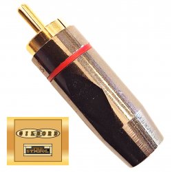 GILBORD RCA Goldenplated1 επαγγελματικό επίχρυσο φις